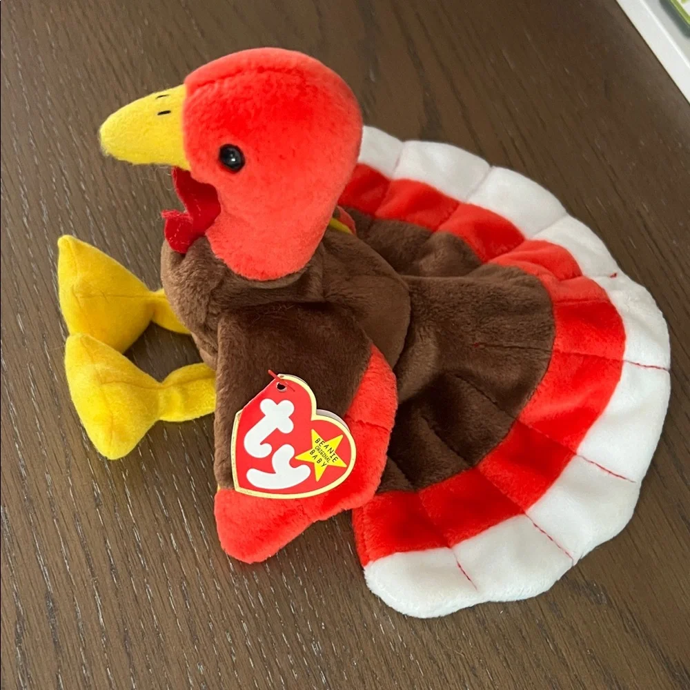 VINTAGE MINT NWT TY BEANIE BABY 1996 The Original Gobbles the Turkey